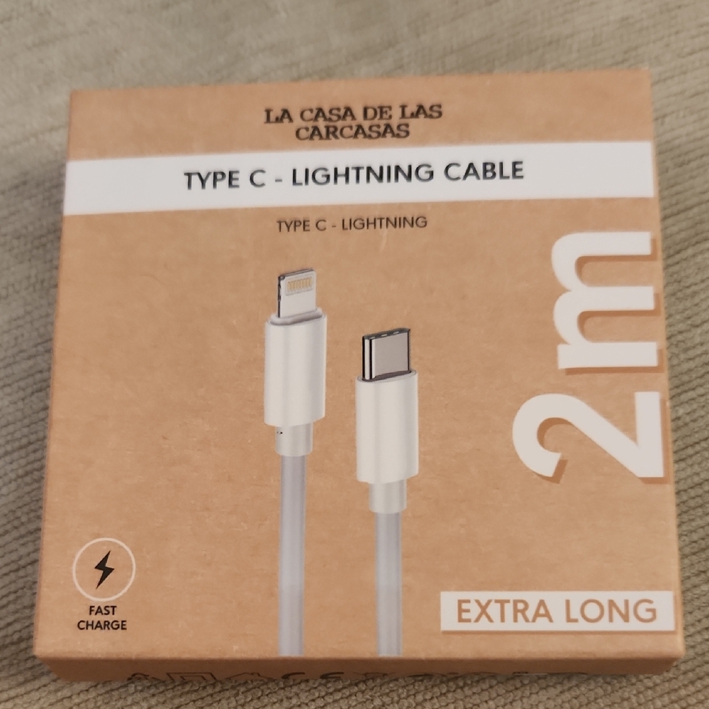 White Type C - Lightning Cable
